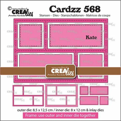 Crealies Cardzz snijmallen Frame & Inlay Kate CLCZ568.jpg