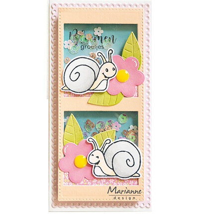 EC0200  Marianne Design- Clearstamps and dies - Eline's Animals - little critters