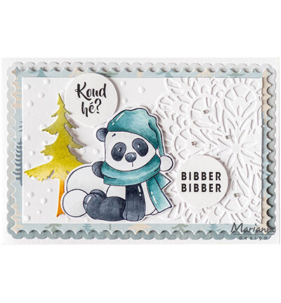 Marianne Design - Clearstamps and Dies - Snow Panda