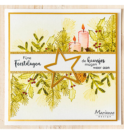 Marianne Design - Clearstamps - Silhouette Art - Candles