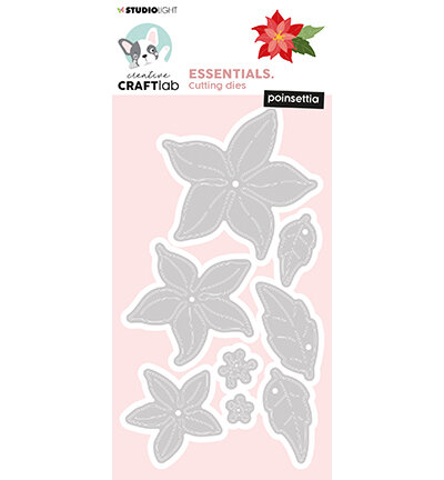 Creative Craftlab - snijmallen - Poinsettia Essentials nr.702 CCL-ES-CD702