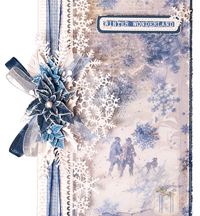Studio Light - Acetate Sheets  - Vintage Christmas nr.04 - White & blue Vintage 