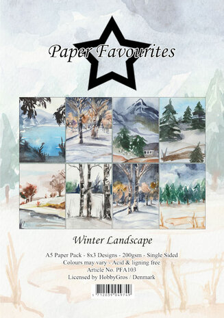 PFA103 Paper Favourites - Paperpacks A5 - Winter Landscape.jpg