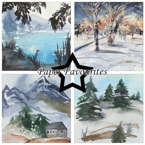 Paper Favourites - Paperpack 15x15cm - Winter Landscape