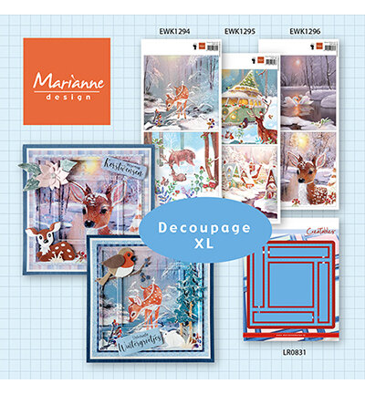 Marianne Design - knipvellen achtergrond - Winter Wishes XL