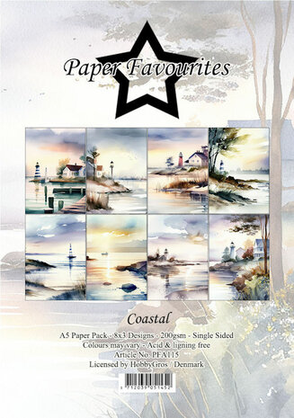 Paper Favourites - Paperpack - A5 Coastal