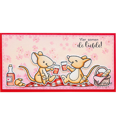 EC0202 Clearstamps and dies - Marianne Design - Eline's animals - picnic