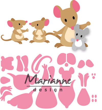 COL1437 Collectables Eline's mice family