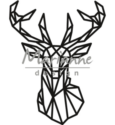 CR1445 Craftables snijmal Geometric deer