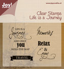 6410-0409 Clear stempel Life is a Journey