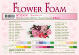 25.4247 Flower foam sheets a4 bordeaux