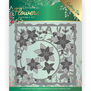 Snijmal - Jeanines Art Christmas Flowers - Poinsettia Frame JAD10102