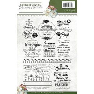 PMCS10019 Clearstamps Precious Marieke - Fantastic Flowers text