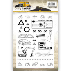 ADCS10035 Clearstamps Amy Design - Daily Transport - afbeeldingen