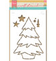 Marianne Design - Craftstencil Christmas tree by Marleen - PS8046