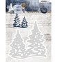 STENCILSA218  Cutting and Embossing Die Cut, Snowy Afternoon nr.218