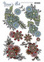 3D Knipvel - Yvon's Art - Graceful flowers - CD11066