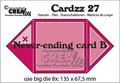Crealies Cardzz Oneindige kaart B CLCZ27 13,5 x 13,5 cm
