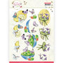 3D knipvel - Jeanine's Art - Butterfly Touch - Purple Butterfly CD11661