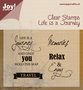 6410/0409 Clear stempel Life is a Journey