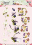 CD10801 Knipvel felicitatie Precious Marieke Seasonal Flowers 