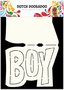 Card Art - Dutch Doobadoo - Text Boy