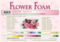 Flower foam sheets a4 bordeaux