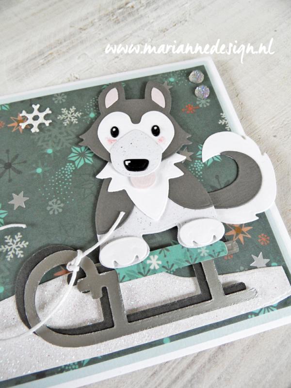 COL1414 Collectables snijmal Eline's Husky's vb