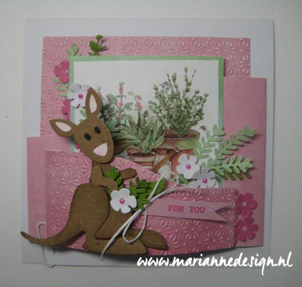 COL1446 Collectables snijmallen Eline's kangaroo & baby vb1 Marianne Design - Collectables COL1446 - Eline's kangaroo & baby