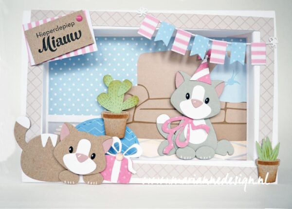 COL1454 Collectables snijmallen Eline's kitten vb2 Marianne Design - Collectables COL1454 - Eline's kitten