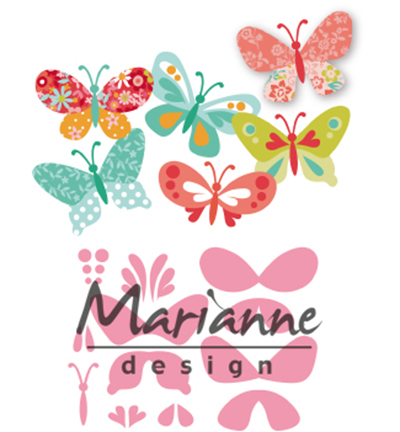 Marianne Design snijmal  - Collectables Eline's butterflies