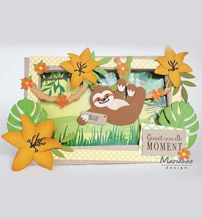 COL1471 Collectables snijmallen Eline's Sloth vb Marianne Design snijmal - Collectables Eline's Sloth