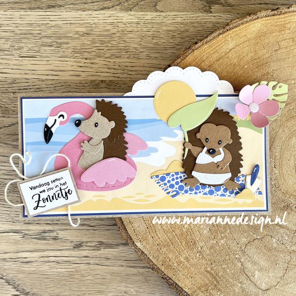 COL1516 Marianne Design - Collectables snijmallen - Eline's Happy Hedgehog vb