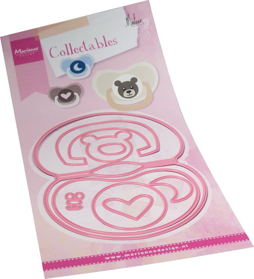 Marianne Design - Collectables snijmallen - Bagtopper Pacifier by Marleen COL1522