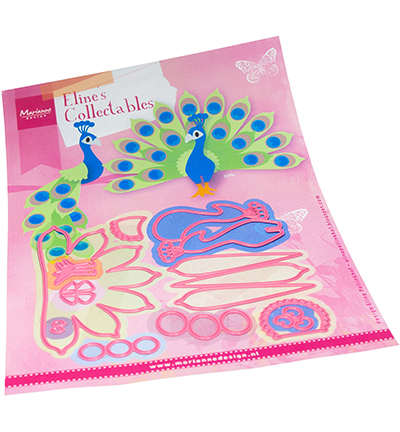 COL1530 Marianne Design - Collectables snijmallen - Eline's peacock