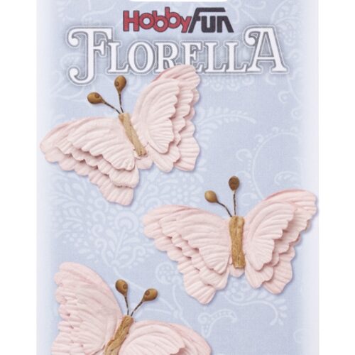 Florella papieren vlinders zachtrose