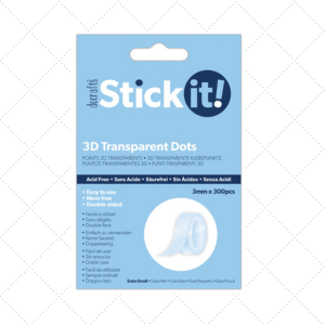 3D Transparante Dots 3mm
