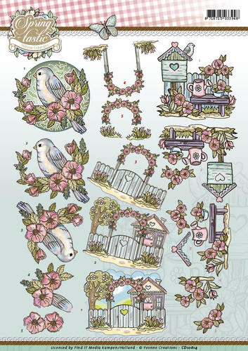 CD10814 3D Knipvel - Yvonne Creations - Spring-tastic - In the garden