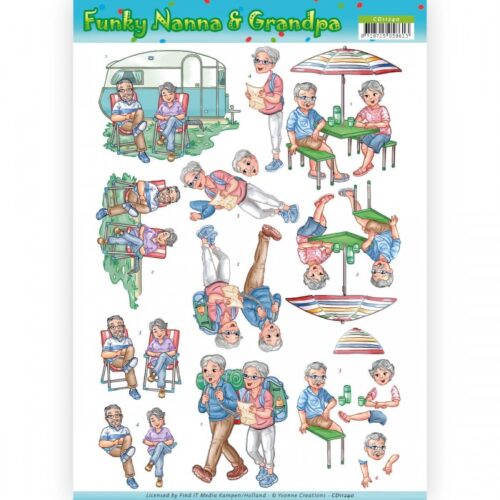 CD11240 Knipvellen - Yvonne Creations - Gunky Nanna & Grandpa - Vacation CD11240 Knipvellen - Yvonne Creations - Gunky Nanna & Grandpa - Vacation