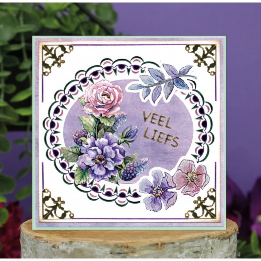 CD11899 Knipvellen 3D - Yvonne Creations - Very Purple - Blackberries copy-520x520