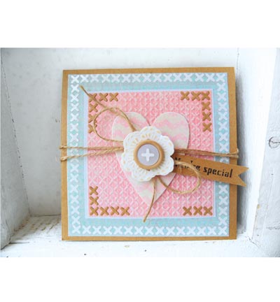 Marianne Design embossingfolder - Designfolder + Die Cross stitching