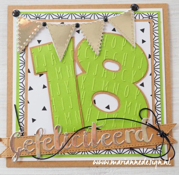 Marianne Design embossingfolder - Designfolder ABC