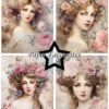 Paperpad A5 - Paper Favourites  - Vintage Ladies - Rose