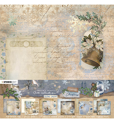 Scrappapier - Background paper vintage christmas