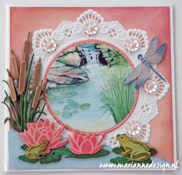 LR0457 Creatables stencil Petra's circle with bird vb LR0457 Creatables stencil Petra's circle with bird vb