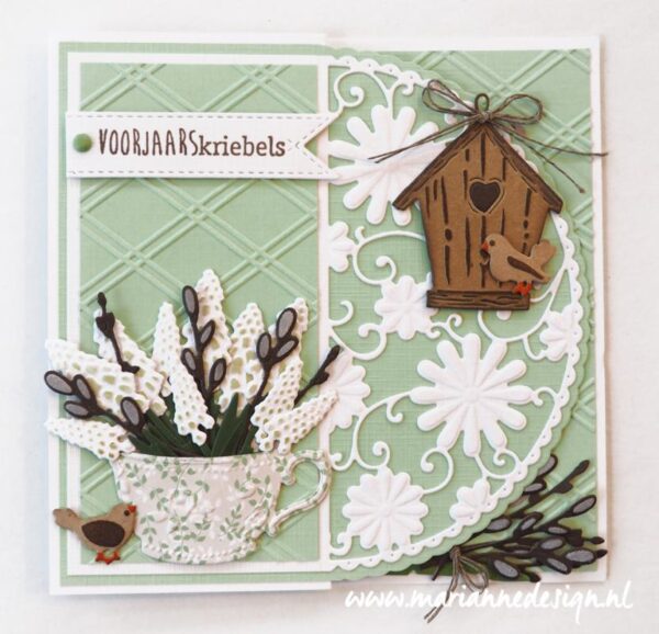 LR0515 Creatables snijmallen Willow cats & birdhouse vb LR0515 Creatables snijmallen Willow cats & birdhouse vb