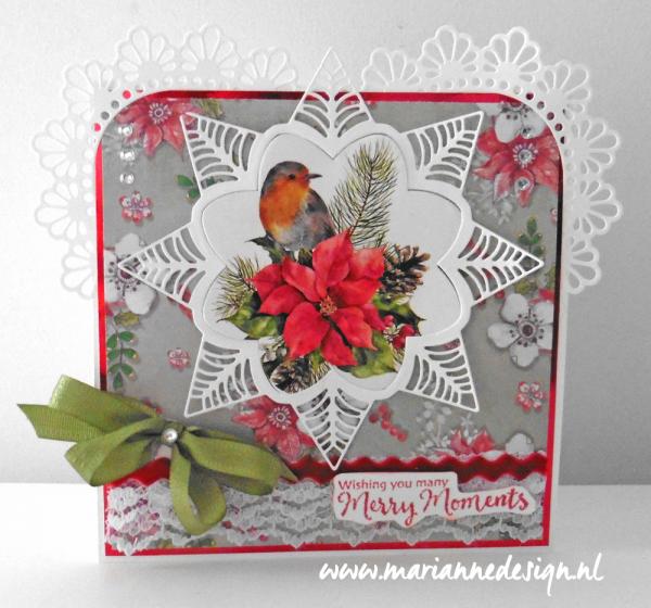 LR0540 Creatables snijmal Petra's botanical star vb1 Marianne Design - Creatables LR0540 - Petra's botanical star