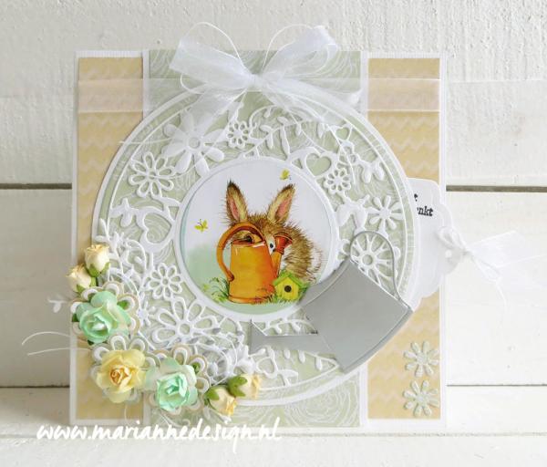 LR0574 Creatables snijmal Flower Frame round vb1 Marianne Design - Creatables LR0574 - Flower Frame Round