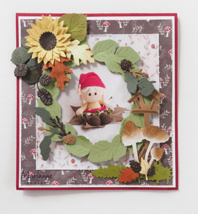 LR0624 Creatables snijmallen Tiny's Leaves Wreath - kopie
