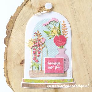 LR0695 Creatables Flower display vb1 Marianne Design - Creatables LR0695 - Flower display